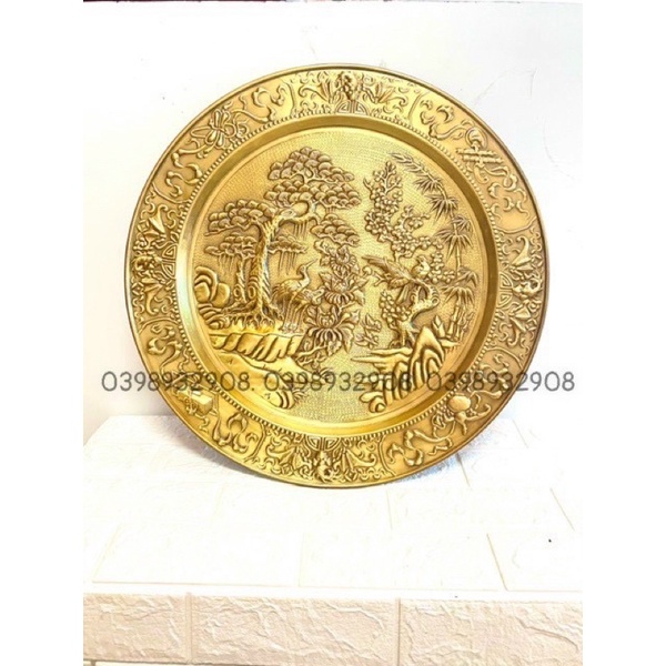 MÂM TỨ QUÝ GIẢ CỔ CAO 52 CM CHẤT LIỆU BẰNG ĐỒNG 💯