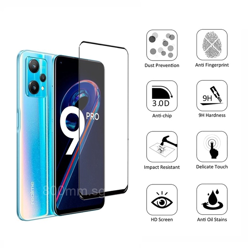 Ốp Điện Thoại Kính Cường Lực Cho Realme 9 Pro 9i 9 Pro+ C35 GT Neo2 8 5G 7 Pro 8i 7i Realme C21Y C25S C25 C17