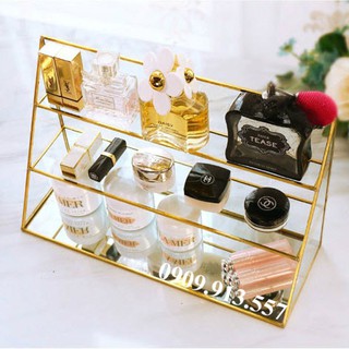 Khay đựng nước hoa 3 tầng golden