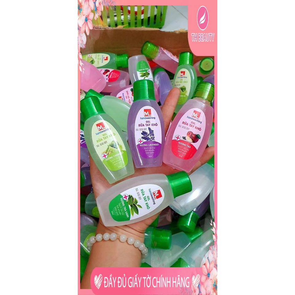 &lt;THẬT 100%&gt; Gel rửa tay khô sát khuẩn Mini 60ml