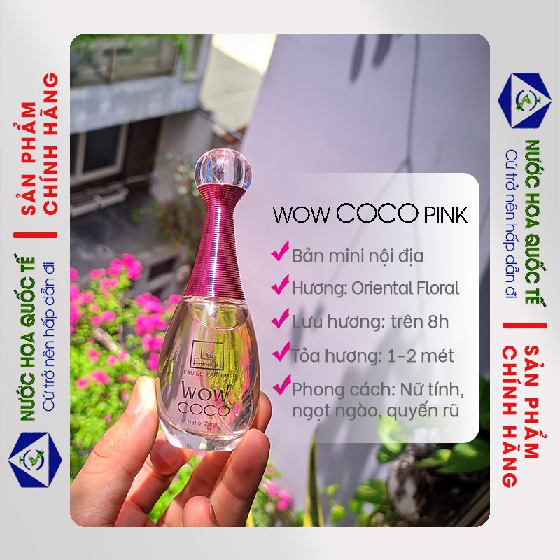 Nước hoa nữ chính hãng thơm lâu bền mùi cao cấp chuẩn Pháp Dầu Thơm mùi ngọt ngào Nữ - EDP 25ml - COCO Nuochoaquocte