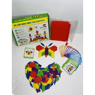 Bộ ghép hình sáng tạo edutoys 155 chi tiết