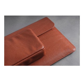 Combo túi da cao cấp cho Macbook, Dell Xps, Surfacebook ( Nâu đất)