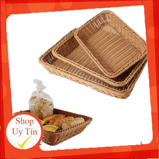 [Lạ Decor] Giỏ nhựa giả mây