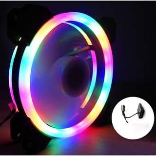 Mua Quạt Tản Nhiệt  Fan Case Coolmoon V2.2 Led 2 Vòng Ring - Không Cần Hub