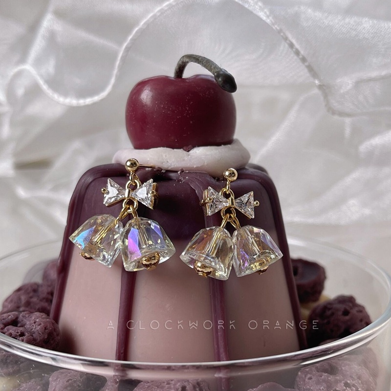 2022 Bông Tai Pha Lê Nơ