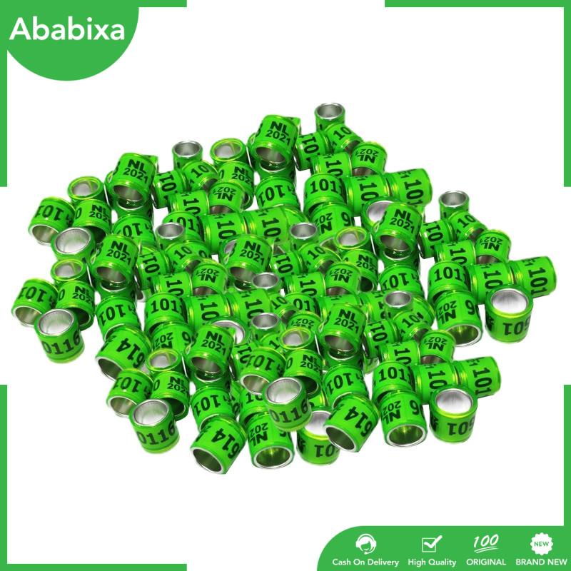 Set 100 Vòng Số Năm 2021 Bằng Nhôm Nhiều Màu Sắc Dùng Đeo Chân Chim Bồ Câu