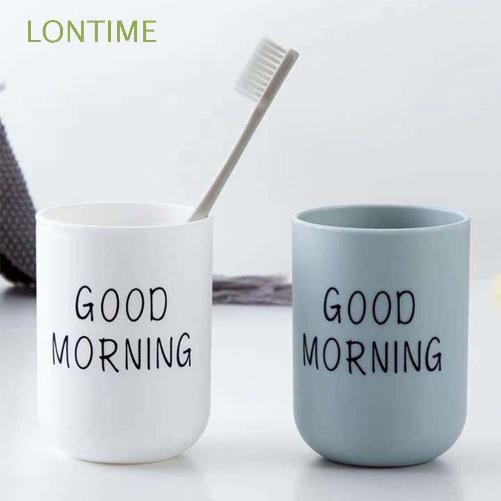 LONTIME Simple Nordic Bathroom Mouthwash Cup Portable Toothbrush Holder
