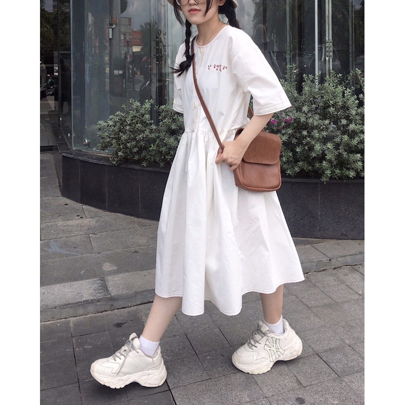 [Mã FAGREEN1505 giảm tới 30K đơn 99K] Đầm viền, viền thêu chữ Hàn | BigBuy360 - bigbuy360.vn