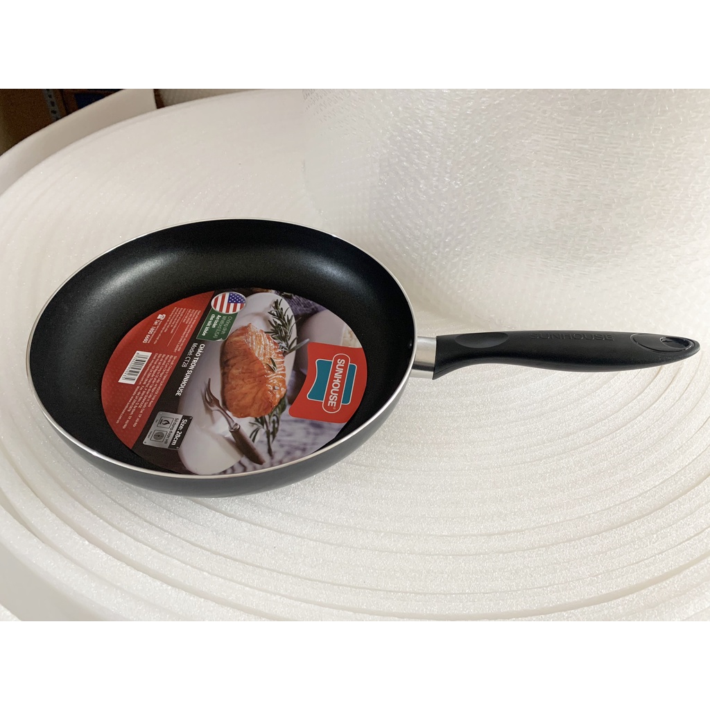 Chảo chống dính Sunhouse, combo 7 chảo nhôm siêu bền, đường kính 18/20/24/26/28/30cm