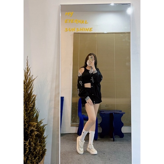 Bộ Knit áo ba lỗ kèm quần biker - Linh Châu