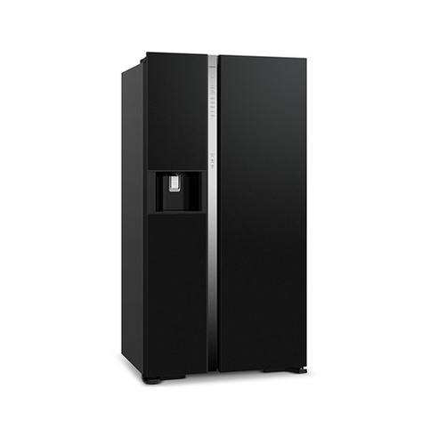 Tủ lạnh Hitachi side by side 2 cửa ,say đá,màu đen 573L R-SX800GPGV0
