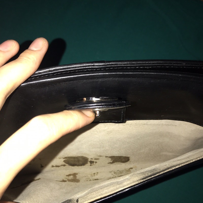 Clutch da thật hiệu emaneul ungaro unisex