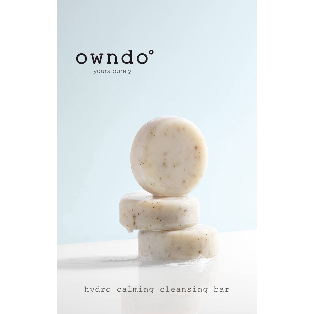 Xà bông rửa mặt làm sạch sâu và cấp ẩm cho da từ cúc họa mi Owndo Hydro Calming Cleansing Bar 80g
