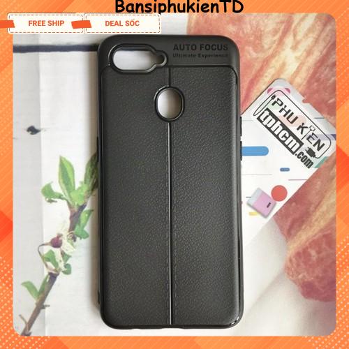 Ốp lưng Oppo A7 vân da Auto focus cao cấp