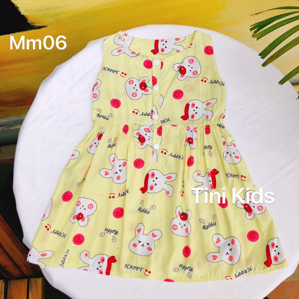 Đầm Lanh Bé Gái, Váy Lanh Mùa Hè Mặc Mát, Mềm, Mịn Cho Bé Yêu Moonykids