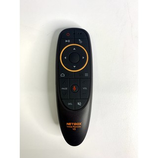 Điều khiển giọng nói - Remote Voice Netbox V2 dùng cho box tivi thông minh bảo hành đổi mới 12 tháng/1 năm tặng kèm pin