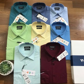 [FREE SHIP - SALE 10%] áo sơ mi màu trơn dài tay Việt Tiến { 15 màu }