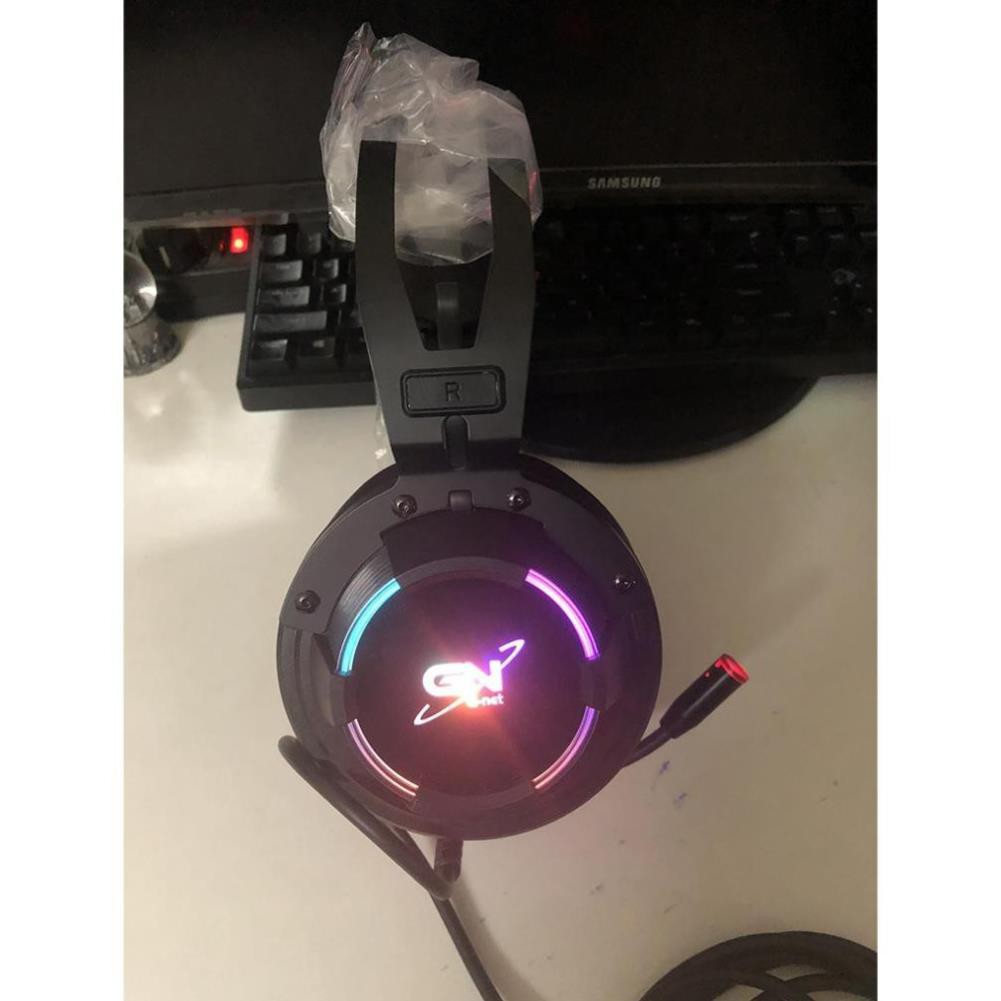 [Mã ELMS05 giảm 5% đơn 300K] Tai Nghe Gaming GNet GH268 - Led RGB - Âm Thanh 7.1 Cổng USB - BH 12 Tháng chính hãng