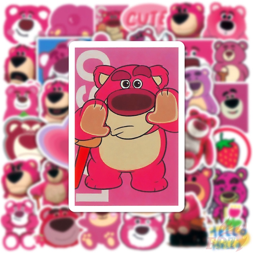 Bộ 50 Cái ☆ Hình Dán Lotso Series 02 ☆ Miếng Dán Chống Thấm Nước Họa Tiết Graffiti Thời Trang