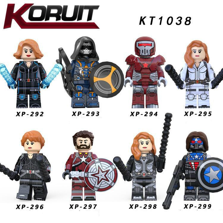 Minifigures Marvel DC MCU Các Mẫu Nhân Vật Taskmaster Blackwidow WinterSoldier Mẫu Mới Ra Siêu Đẹp Koruit KT1038