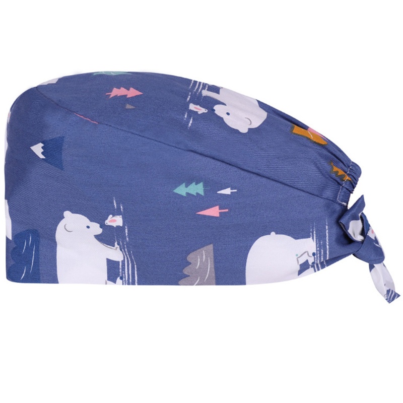 Mũ Bác Sĩ Y Tá Bằng Cotton Hình Quả Bầu Hoạt Hình Dễ Thương Có Dây Buộc Điều Chỉnh Được