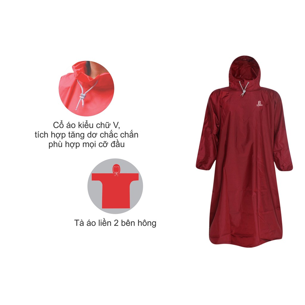 [ Tiện dụng] Áo mưa Rando Poncho Bisur “Bảo vệ toàn diện” APNS-23, chất liệu cao cấp, an toàn, thiết kế sang trọng