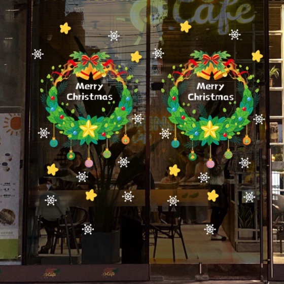 Decal Trang Trí Noel - Vòng trang trí tường nhiều mẫu đặc sắc