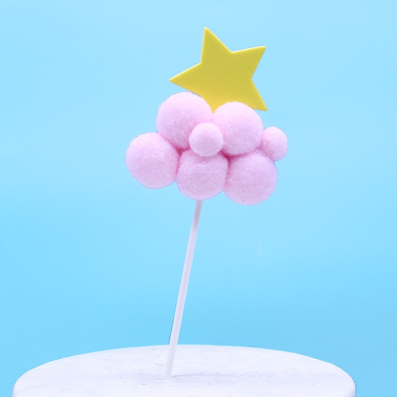 topper cake [FREESHIP] mây bông trăng sao bông đẹp