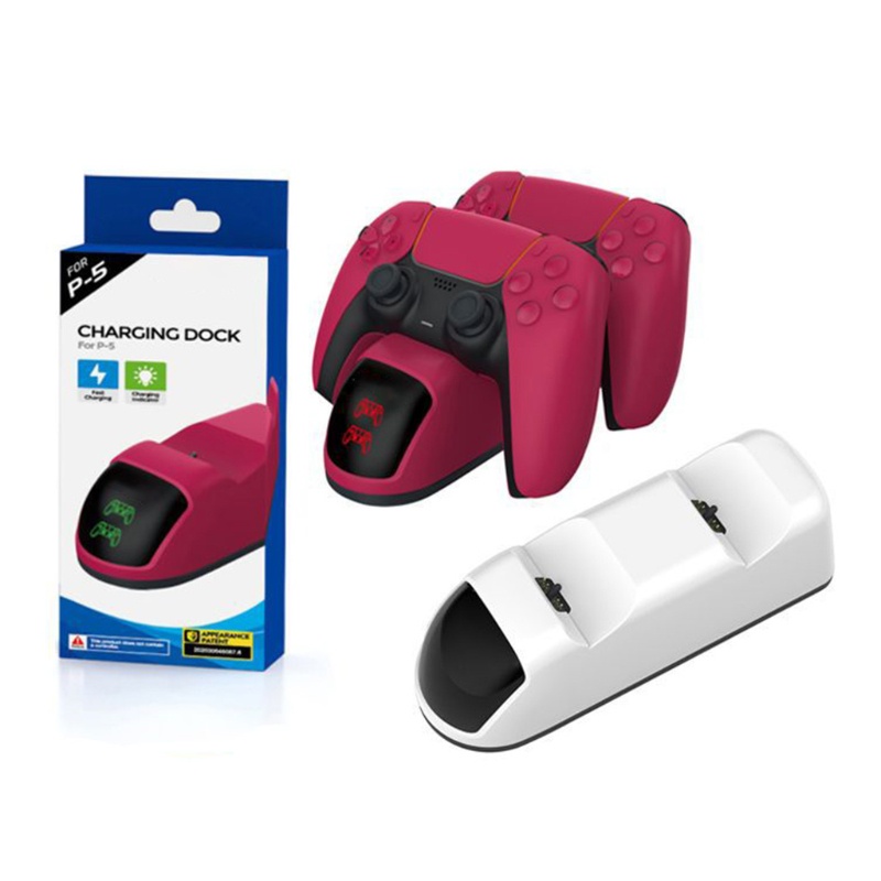 Đế Sạc Không Dây Cho Tay Cầm Chơi Game Đôi Có Đèn LED