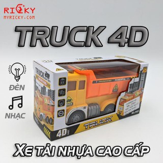 Xe tải chạy pin có nhạc đèn truck 4d