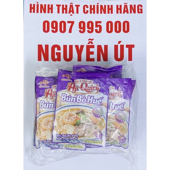 gia vị bún bò huế aji quick lốc 12 gói x 59g