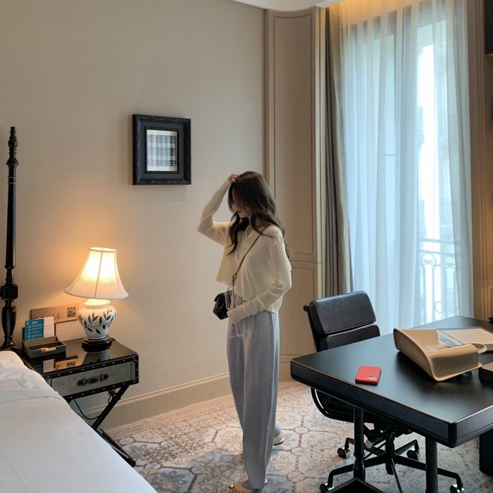 【ZHELIHANGFEI】Áo Khoác Cardigan Dệt Kim Tay Dài Dáng Rộng Chống Nắng Thời Trang Cho Nữ