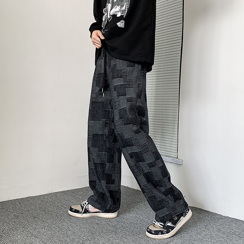 Quần jean ống rộng phong cách đường phố Nhật Bản chất lượng cao dành cho nam size S-5XL