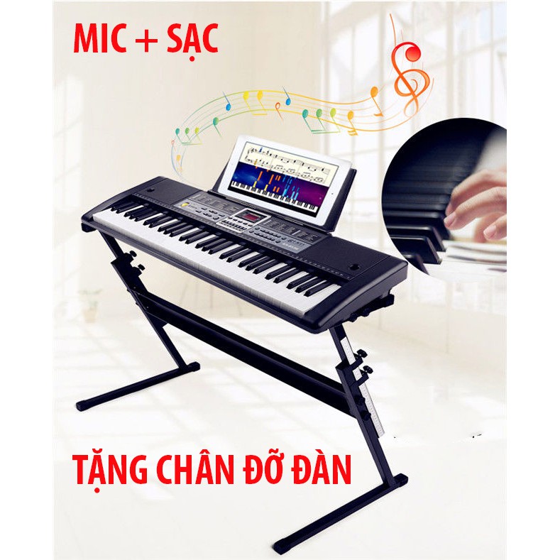 (TẶNG KÈM GIÁ ĐỠ ĐÀN) Đàn organ điện tử đàn piano điện 61 phím