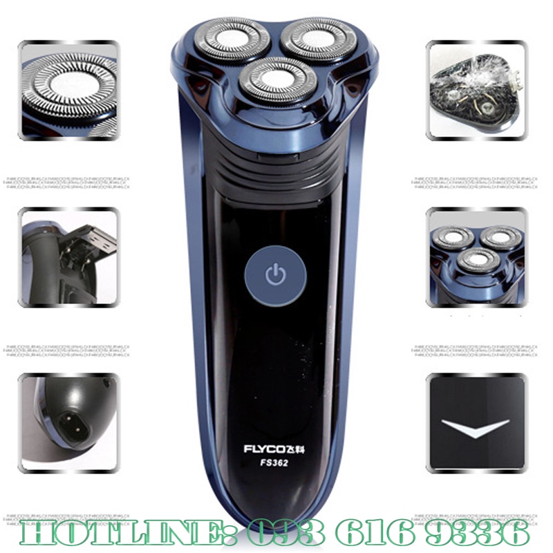 Máy cạo râu ⚡️𝐅𝐑𝐄𝐄 𝐒𝐇𝐈𝐏⚡️ Máy cạo râu sạc điện Flyco FS711, Flyco FS362 chính hãng - slc.vn