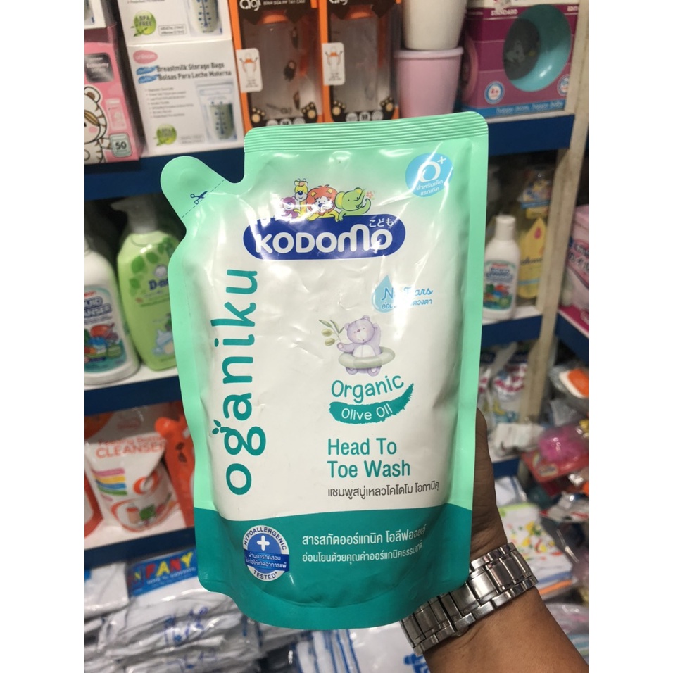 Dầu tắm gội cho bé Kodomo Head To Toe Thương hiệu Thái Lan_Loại Túi 380ml