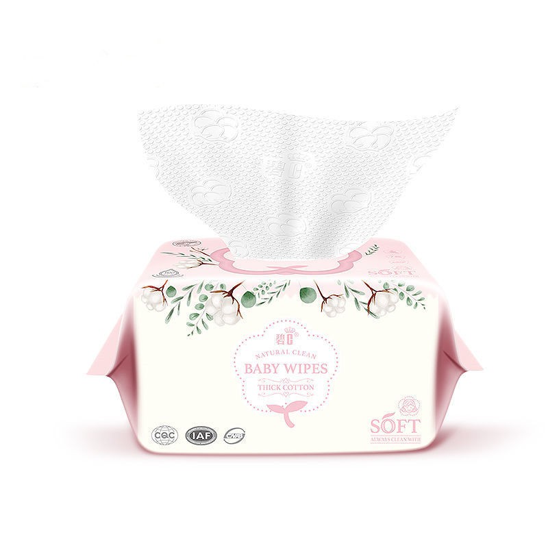 [100 Tờ] Khăn Giấy Bông Cotton Mềm Khô Loại Dày Cho Em Bé Sơ Sinh Dùng Một Lần - DISI