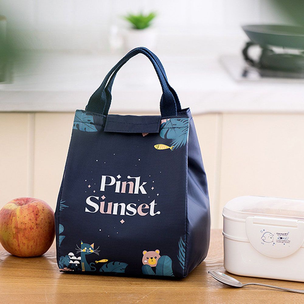Túi Đựng Hộp Cơm Trưa Giữ Nhiệt Chống Thấm Nước In Họa Tiết Hoạt Hình Thời Trang Tiện Dụng Cho Văn Phòng/ Trường Học/ Dã Ngoại