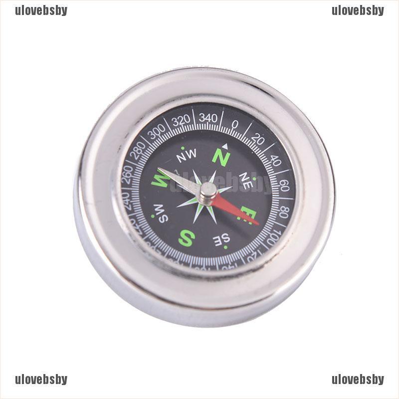 【ulovebsby】1pc 60mm metal stainless steel portable compass student outdoor spo