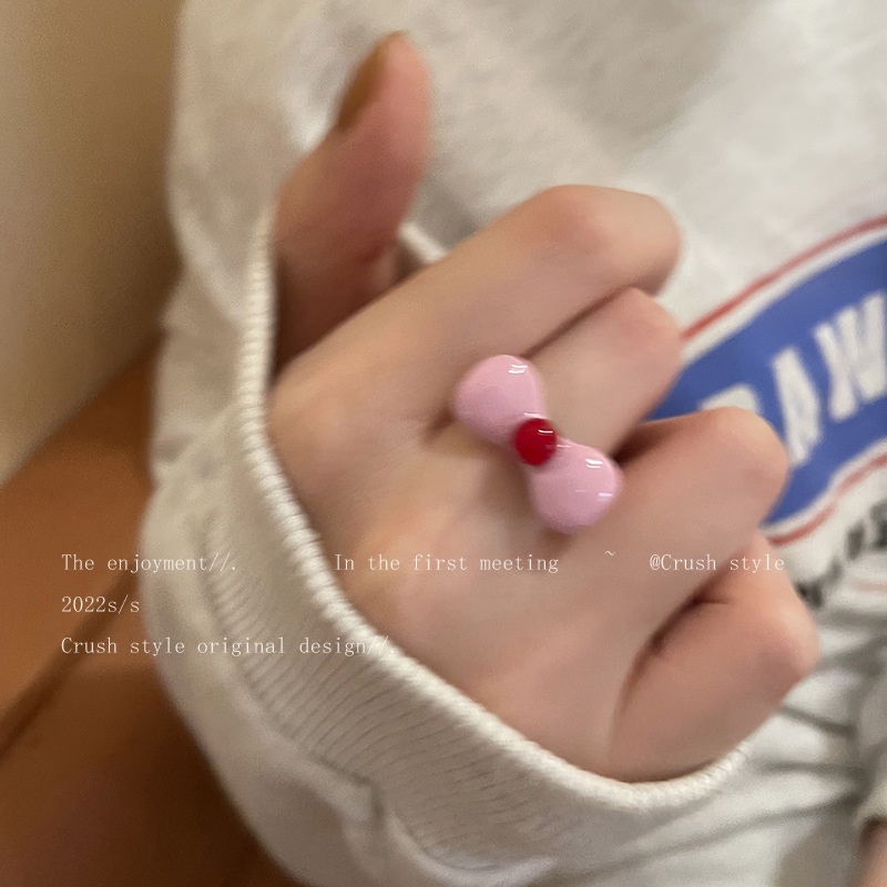 Nhẫn Hở Đính Đá Mặt Trăng Hình Nơ Độc Đáo Thời Trang Mùa Hè Cho Nữ