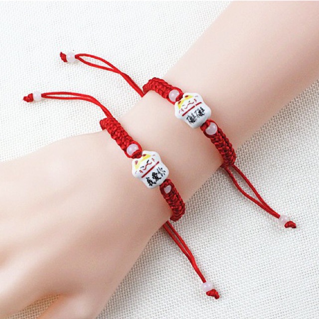 Vòng tay mèo gốm may mắn