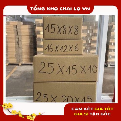 [SIÊU RẺ] [16x12x6] Thùng Hộp Carton Đóng Gói Hàng , phụ kiện du lịch