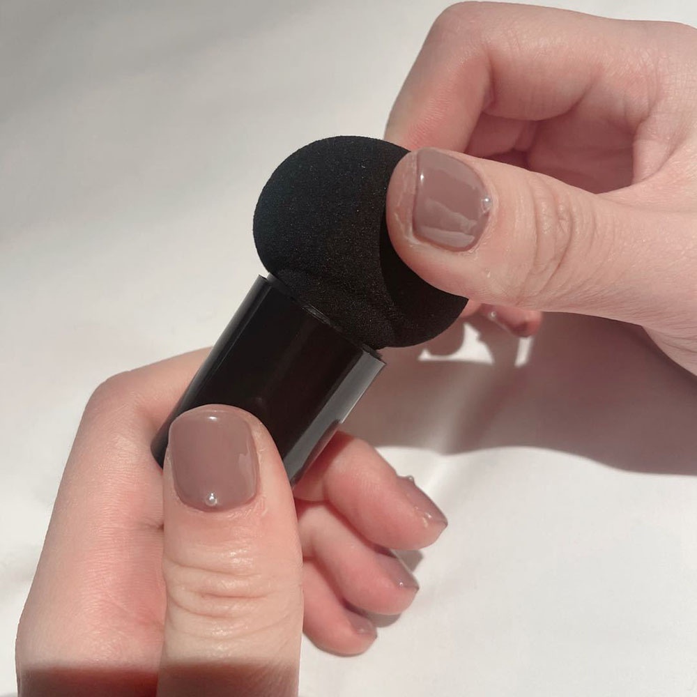 Mút Tán Trang Điểm Ướt / Khô Hình Nấm Có Tay Cầm Bằng Xốp Không latex