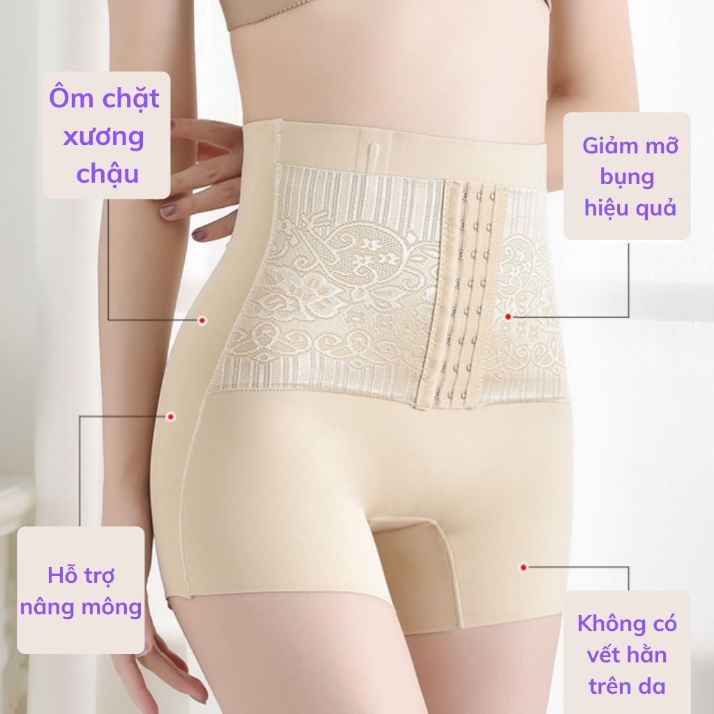 Đai nịt bụng giảm mỡ sau sinh, quần gen nịt bụng định hình vòng bụng dưới ôm sát người không sợ lộ  JOCOSI N768