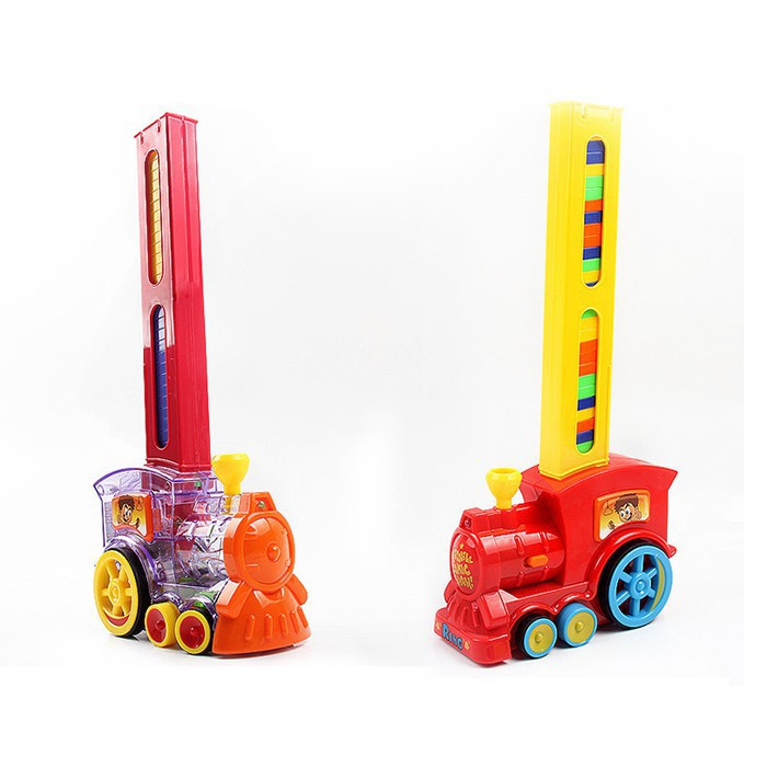 [Tổng Kho Sỉ] (Kèm Bộ Thanh Domino) Đồ Chơi Tàu Hỏa - Xe Lửa Xếp DOMINO Tự Động, Phát Nhạc Thông Minh Cho Bé Yêu