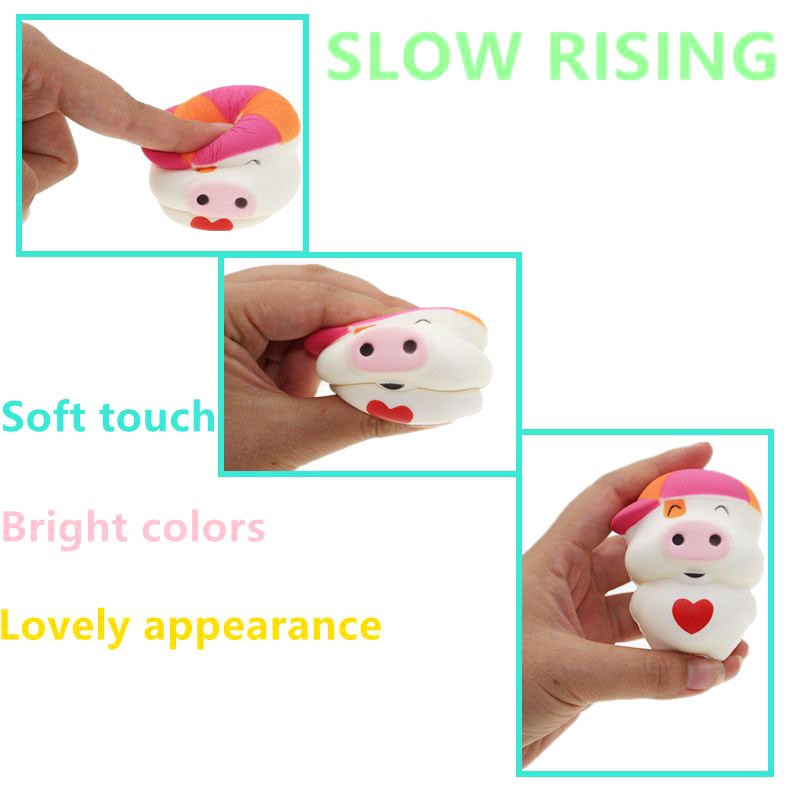 Đồ chơi bóp nén squishy kiểu dáng chú heo hoạt hình đáng yêu giải tỏa căng thẳng
