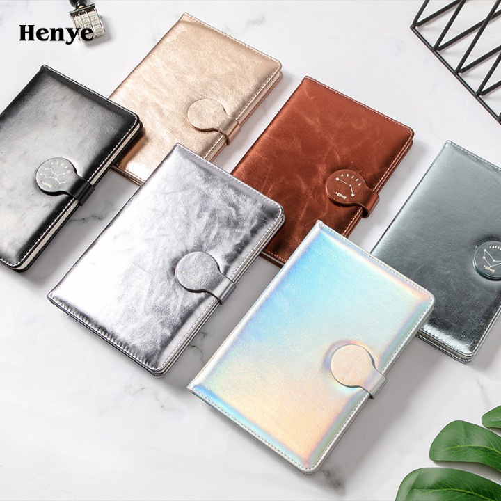 Sổ kế hoạch HENYE planner bìa da A5/ 224 trang cao cấp lịch lãm sang trọng dùng để lập kế hoạch, trang trí