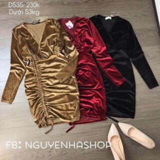 Đầm body nhung cao cấp