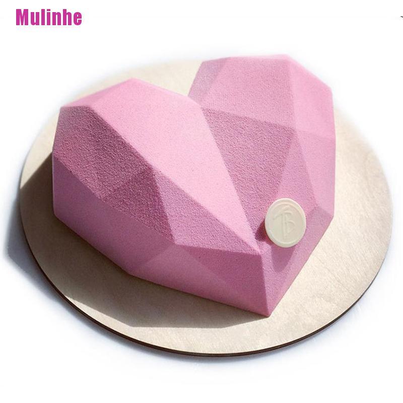 Khuôn Silicone Làm Bánh Tráng Miệng Hình Trái Tim 1 Cái
